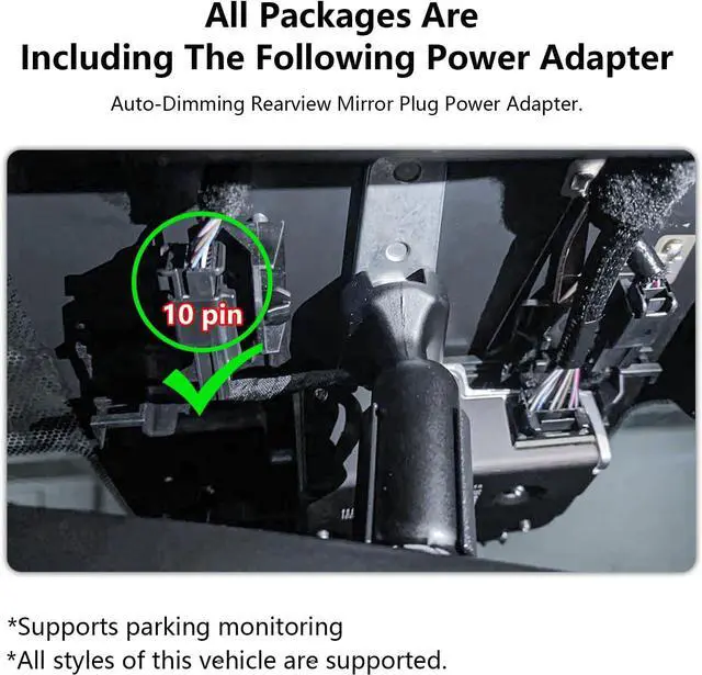 Alt view image 3 of 7 - Mangoal 4K Dash Cam Custom for Lexus RX 2023 2024 2025 2026 (Model C) | 350 350h 450h 500h Premium Luxury F Sport etc,OEM Look,UHD 2160P Video, Parking Mode, WiFi & App, GPS, 64GB Card