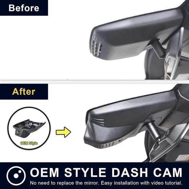 Alt view image 7 of 7 - Mangoal 4K Dash Cam Custom for Lexus RX 2023 2024 2025 2026 (Model C) | 350 350h 450h 500h Premium Luxury F Sport etc,OEM Look,UHD 2160P Video, Parking Mode, WiFi & App, GPS, 64GB Card