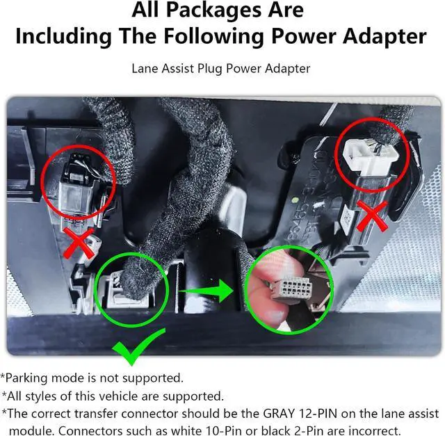 Alt view image 4 of 6 - Front 4K & Rear 1080p Dash Cam Custom fit for Toyota Highlander& Hybrid Gen4 UX70 2020 2021 2022 2023 2024 2025 (Model A), XLE XSE Limited Platinum, Integrated OEM Look, App & WiFi, 128GB Card