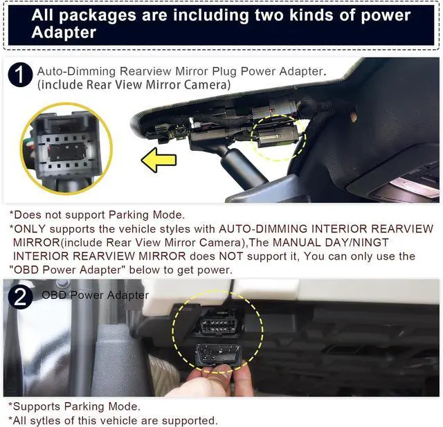 Alt view image 4 of 7 - 4K Dash Cam Custom fit for GMC Yukon, Yukon XL 2015 2016 2017 2018 2019 2020(Model D), Model D & Model C Have Same Models Years but Vehicle Sensor Cover are Different