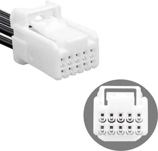 Alt view image 5 of 7 - Dash cam Power Adapter 10 Pin (Model A) Custom for Hyundai Kia Telluride Sorento Soul Rio Carnival Sedona EV6 and More,GPS Radar Mirror Camera Dash Cam Adapter, Connects to Rearview Mirror (Hidden)