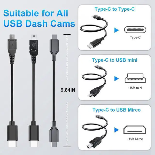 Alt view image 6 of 7 - Dash cam Power Adapter 10 Pin (Model A) Custom for Hyundai Kia Telluride Sorento Soul Rio Carnival Sedona EV6 and More,GPS Radar Mirror Camera Dash Cam Adapter, Connects to Rearview Mirror (Hidden)