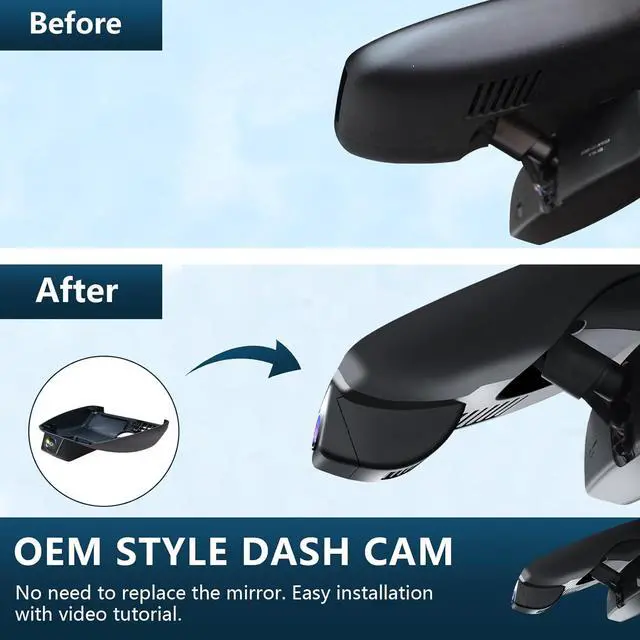 Alt view image 5 of 7 - Front 4K & Rear 1080p Dash Cam for Mazda CX5 2019-2025 & CX-9 2020-2025 2.5S Select Preferred Carbon Edition Plus Turbo Signature Touring Signature Grand Touring Sport, WiFi & App, 128GB Card