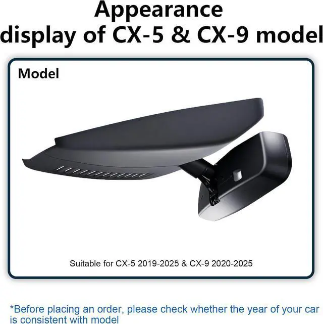 Alt view image 2 of 7 - Front 4K & Rear 1080p Dash Cam for Mazda CX5 2019-2025 & CX-9 2020-2025 2.5S Select Preferred Carbon Edition Plus Turbo Signature Touring Signature Grand Touring Sport, WiFi & App, 128GB Card