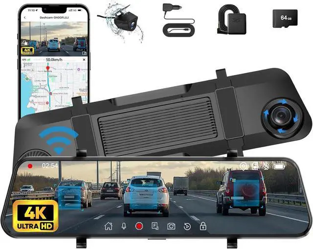 Night Vision Dash Cam Mobil 70mai S500 Front And Rear Night Vision