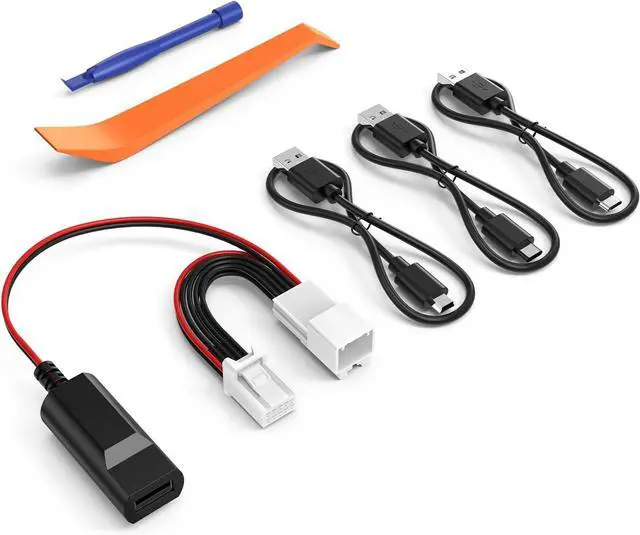 Main image of Dash Cam Power Adapter 10 PIN Type B for Toyota, Lexus, Subaru Models - Rearview Mirror Compatible With 3 USB Cable