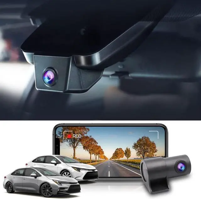 Main image of Fitcamx Front 4K+Rear 1080P Dash Cam Adapts for Toyota Corolla 2023 2024 2025 Sedan Hybrid Hatchback, OEM Look, Dual HD Video, Built-in WiFi & APP, Loop Recording, G-Sensor, Easy to Set, 128GB Card