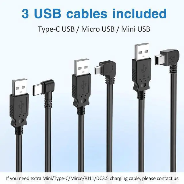 Alt view image 5 of 7 - Universal Dash Cam Power Adapter, Dashcam Power Adapter Compatible with All Models, Dual DC Buck Module 12V/24V to 5V, Dash Cam Mirrior Camera Wire Kit, Quick Installation, Plug and Play