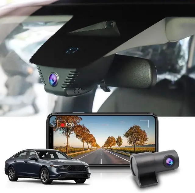 Main image of Fitcamx Front 2160P+Rear 1080P Dash Cam for Honda Accord 2023-2025 Hybrid EX LX Sport Touring EX-L (Gen11), OEM Style, Dual HD Video, Loop Recording, WiFi & APP, G-Sensor, Easy to Set, 128GB Card