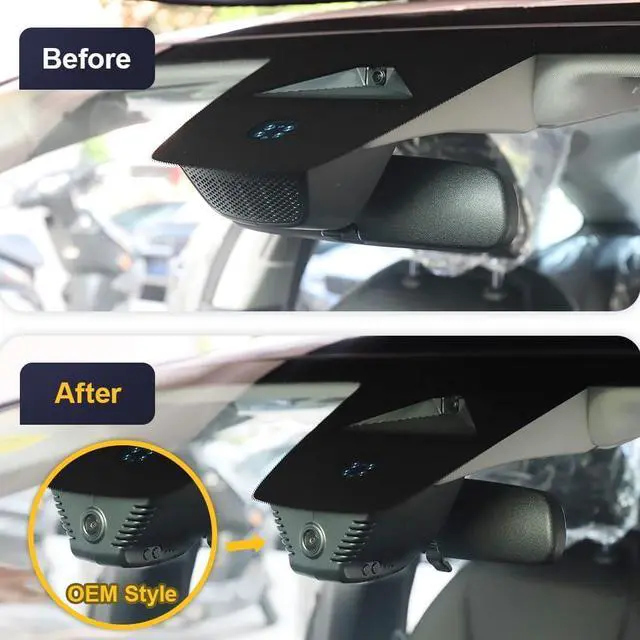 Alt view image 3 of 7 - Fitcamx Front 2160P+Rear 1080P Dash Cam for Honda Accord 2023-2025 Hybrid EX LX Sport Touring EX-L (Gen11), OEM Style, Dual HD Video, Loop Recording, WiFi & APP, G-Sensor, Easy to Set, 128GB Card