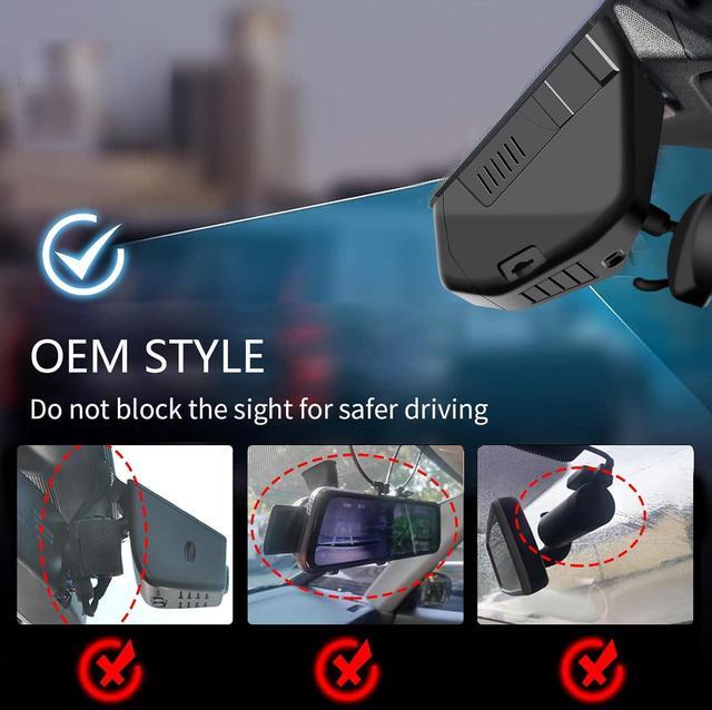 Alt view image 3 of 7 - 4K Dash Cam Fit for Ford Bronco 2021 2022 2023 2024, Does Not Fit 2025 Bronco, Does Not Fit Ford Bronco Sport, WiFi & App, 64GB Card