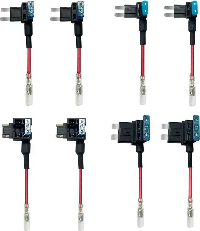 Alt view image 2 of 5 - REDTIGER Dash Cam Multi-Size Hardwire Kit with Dual Indicator Light, USB C Power Port, Includes 4 Types of Fuses Adapters,24H Parking Monitoring with Low Voltage Protection