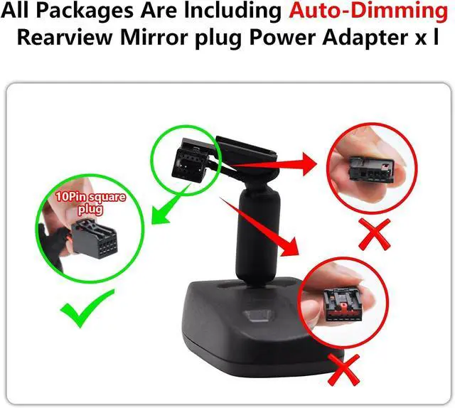 Alt view image 3 of 7 - 4K Dash Cam Custom fit for GMC Yukon, Yukon XL 2021-2022 (Model B), SLE SLT AT4 Denali, Integrated OEM Look, UHD 2160P Video, WiFi & App, G-Sensor, Loop Recording, Easy to Install, 128GB Card
