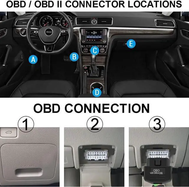 Alt view image 7 of 7 - Dash Cam Hardwire Kit OBD, Type C Dash Camera Hardwire Kit USB C with OBD Power Cable for Dashcam 12-24V to 5V/3A with Low Voltage Protection 24h Parking Surveillance/Acc Mode for Dashcam, GPS, Radar