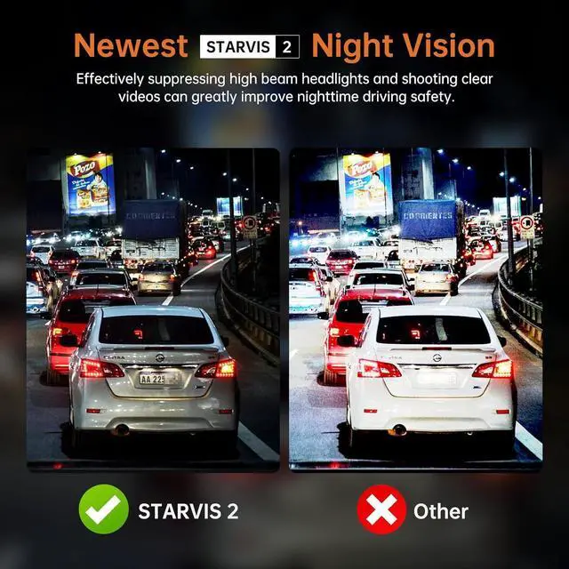 Alt view image 7 of 7 - 5K Mirror Dash Cam with 60fps WDR Backup Camera,12" Rear View Mirror Camera for Car & Trucks, Front and Rear Dual Dash Camera 4K 2160P, Night Vision, Parking Assist, Included 64GB Card & GPS