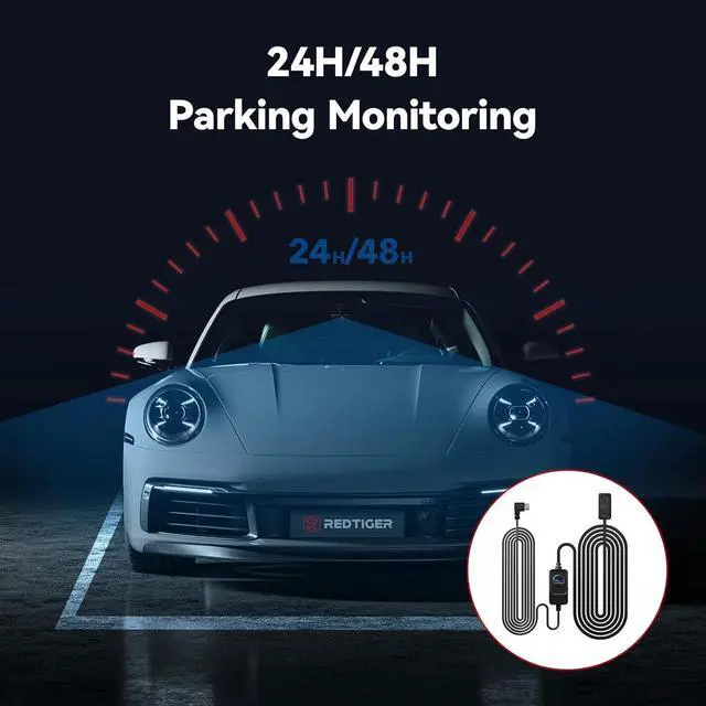 Alt view image 2 of 5 - REDTIGER Dash Cam OBD Hardwire Kit with USB C Port,12V-24V to 5V, Low Voltage Protection for 24H Parking Mode,Suitable Series Dash Cam