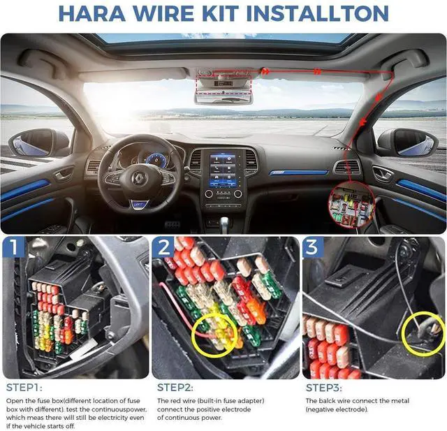 Alt view image 5 of 5 - Dash Cam Hardwire, Compatible with Garmin Dash Cam  45 55 65W 46 56 66W and Dash Cam Mini Power Cable 010-12530-0