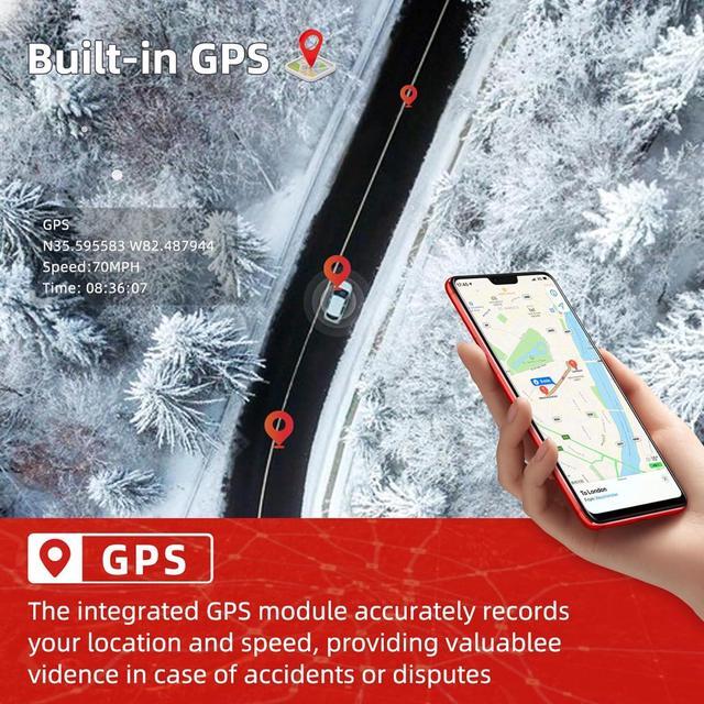 Alt view image 5 of 7 - 4 Channel Mirror Dash Cam, Dash Cam Front and Rear/Inside, 12 FHD 1080Px4 Rear View Mirror Camera, IR Night Vision for Left and Right Inside Car Camera, Built-in WiFi, GPS, Parking Monitor
