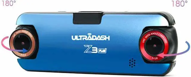 Alt view image 5 of 7 - UltraDash Z3+ Commercial Edition - Dual Lens Dash Cam for Rideshare Taxi Truck Ambulance Police Professional Drivers Wide Angle IR Lens Night Vision Infrared 2.7" LCD HDR Cabin Passenger