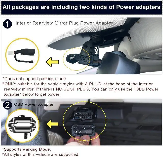 Alt view image 3 of 6 - Front 4K & Rear 1080p Dash Cam Custom Fit for Jeep Grand Cherokee 2016 2017 2018 2019 2020 2021, WK 2022 (Model C), Laredo Laredo X Overland Summit Trackhawk, OEM Look, WiFi & App,128GB Card