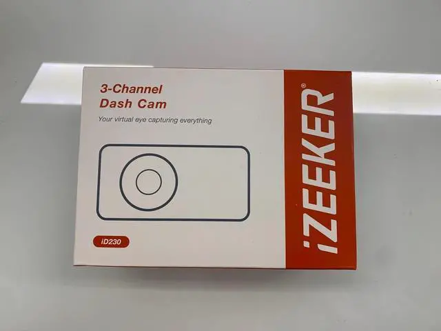 Alt view image 7 of 7 - iZEEKER 3 Channel Dash Cam Front and Rear Inside, 2K Single, 1080P Triple Dash Camera for Cars with MicroSD Card, Infrared Night Vision for Taxi Driver, Accident Record, Loop Recording, Parking Mode