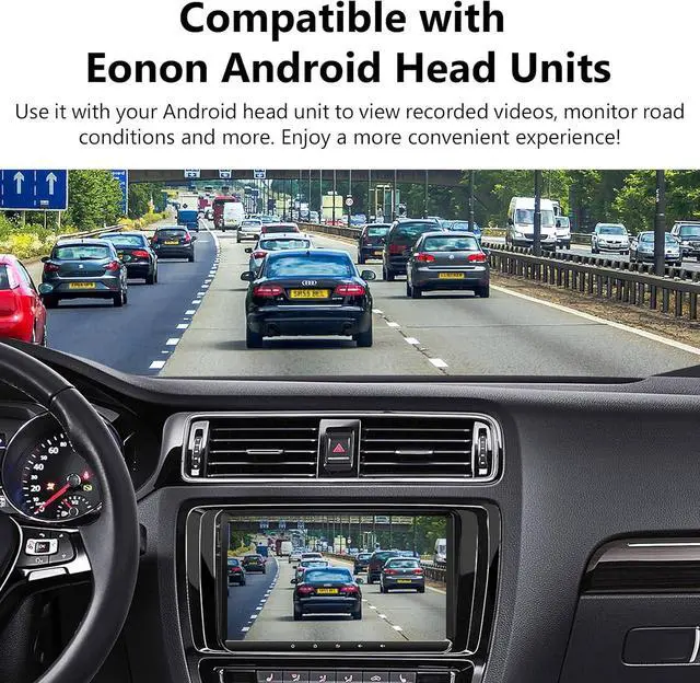 Alt view image 3 of 7 - 2024 Eonon 720P HD Dash Camera Recorder, 360°Adjustable Angle, Compatible with Eonon Android Car Stereos-A100