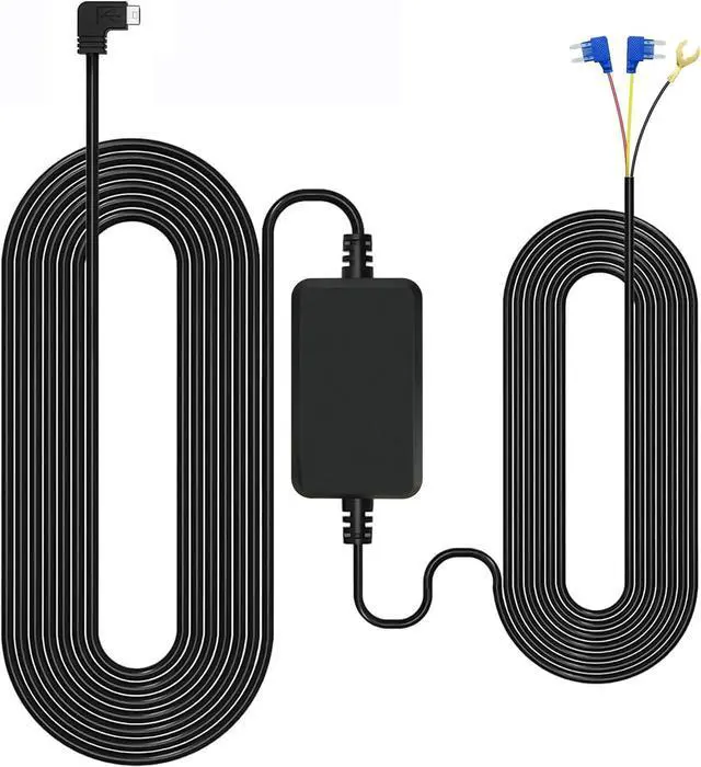 Main image of GKU Dash Cam Hardwire Kit, Acc Hard Wire Car Camera Charger Cable Kit 12V- 24V to 5V Car Dash Camera Charger Power Cord with Battery Drain Protection (Hardwire kit)