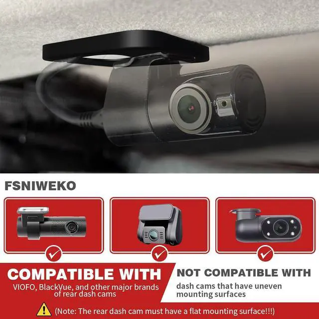 Alt view image 6 of 7 - Rear Dash cam Mount for 5th Gen Toyota 4Runner (2010-2023) -4Runner Rear Camera Mount Compatible for Viofo Camera-Rear Camera Holder for Cameras That Require a Flat Surface