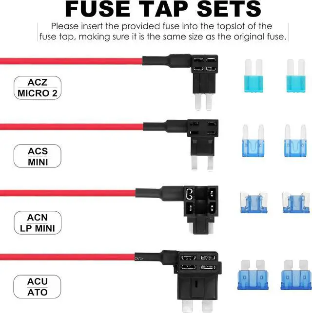 Alt view image 2 of 6 - Pelsee Dash Cam Hardwire Kit, Type-C Full Set Hard Wire Kit Fuse, 12V-24V to 5V Dash Camera Car Charger Cable Kit, Low Voltage Protection, LED Indicator, Double-4 Fuse Cable and Installation Tool