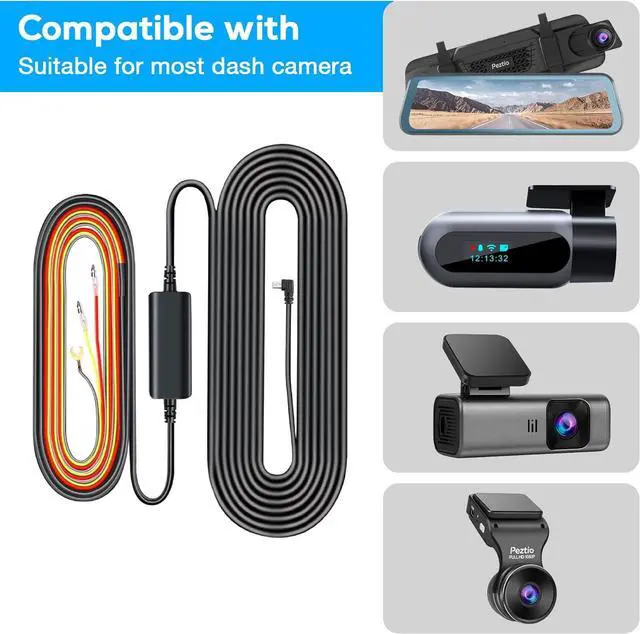 Alt view image 5 of 6 - Mini USB Dash Cam Hardwire Kit for Q3, Hardwire Kit Fuse for Dash Camera with Fuse Taps and Installation Tools, Low Voltage Protection for Dash Cam 11.5ft