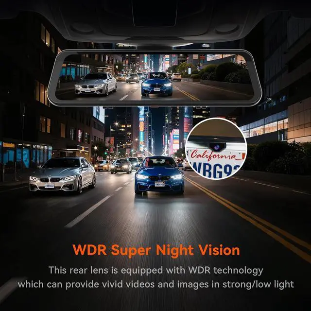 Alt view image 2 of 6 - WOLFBOX Upgraded WDR Rear Camera for G840S / G840H / G930 / G850, 1080P Waterproof AHD Car Rear View Camera