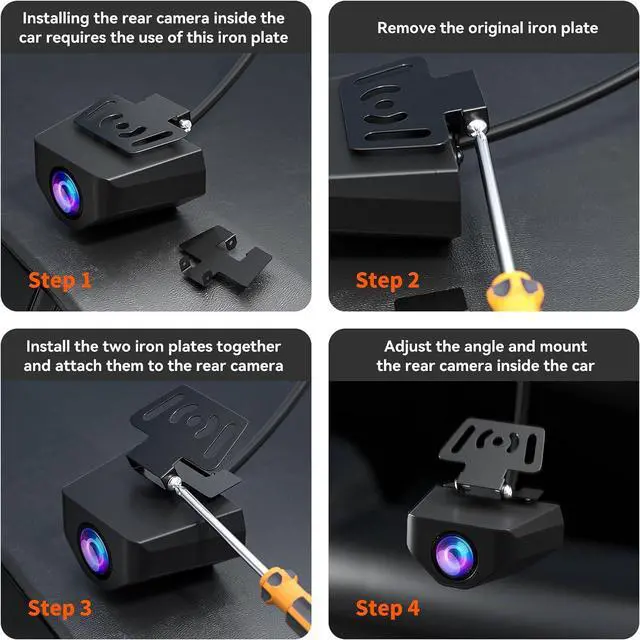 Alt view image 6 of 6 - WOLFBOX Upgraded WDR Rear Camera for G840S / G840H / G930 / G850, 1080P Waterproof AHD Car Rear View Camera