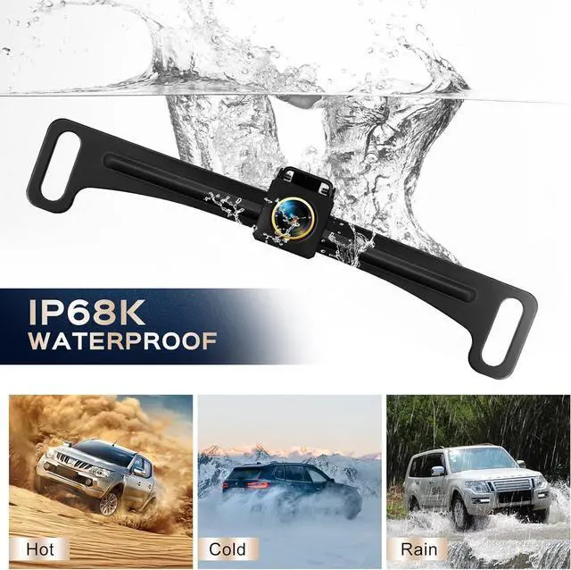 Alt view image 6 of 7 - Backup Camera, License Plate Backup Camera for car,AHD 1080P Metal 170 Degree Wide Angle Rearview Reversing Camera,Reverse Rear View Camera for Car Vehicle SUV RV [HD/AHD]