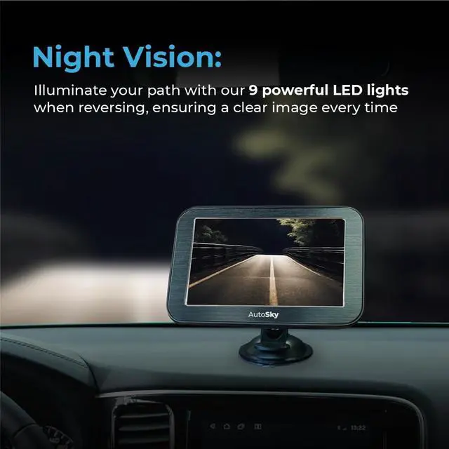 Alt view image 3 of 6 - Wireless Back UP Camera for CAR -Easy Set UP - HD 5" INCHES Monitor, Waterproof & Night Vision Wireless Backup Camera for Trucks, Car, SUV, RV