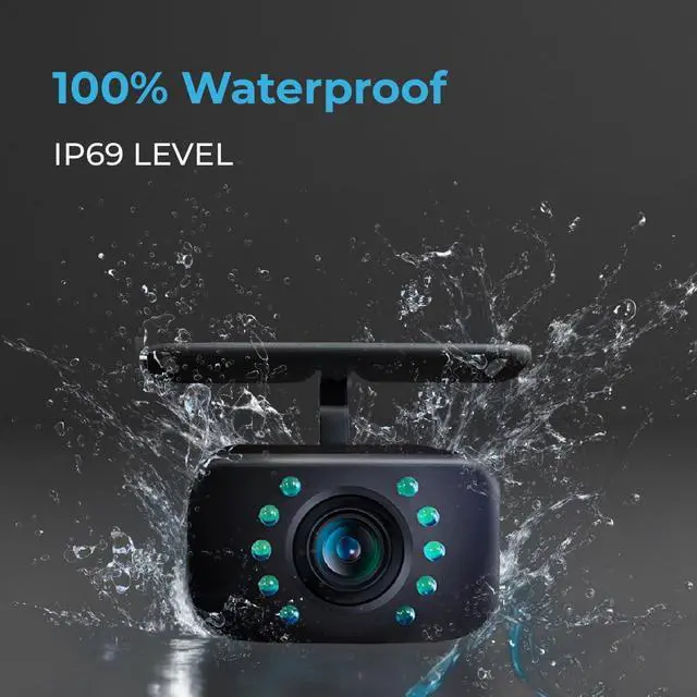 Alt view image 4 of 6 - Wireless Back UP Camera for CAR -Easy Set UP - HD 5" INCHES Monitor, Waterproof & Night Vision Wireless Backup Camera for Trucks, Car, SUV, RV