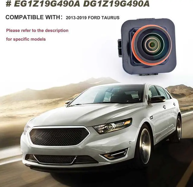 Alt view image 2 of 6 - Rear View Backup Camera Compatible with Ford Taurus 2013 2014 2015 2016 2017 2018 2019 Parking Assist Camera Replace# EG1Z19G490A, DG1Z19G490A