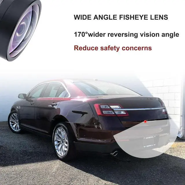 Alt view image 4 of 6 - Rear View Backup Camera Compatible with Ford Taurus 2013 2014 2015 2016 2017 2018 2019 Parking Assist Camera Replace# EG1Z19G490A, DG1Z19G490A
