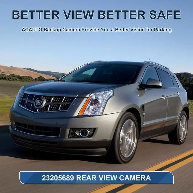 Alt view image 7 of 7 - Rear View Backup Camera Fit for Cadillac SRX 2010-2016, Reversing Parking Assist Camera OE Replacement 20910350 15926122 22915398 (6 Plug pin Holes)