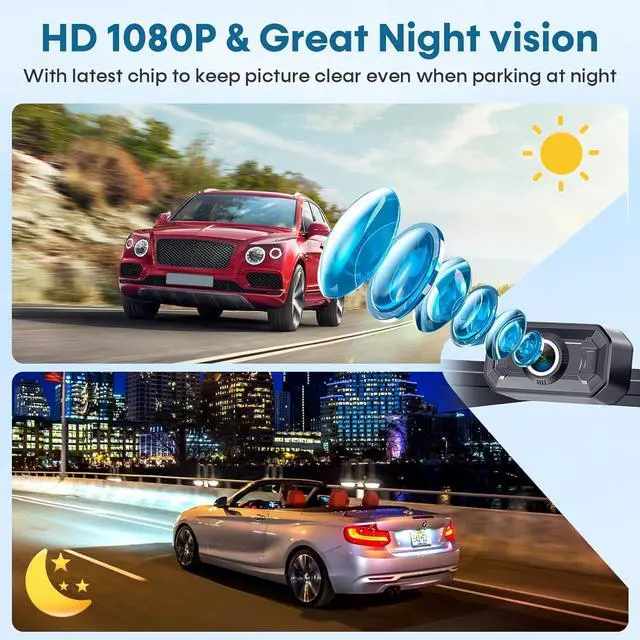 Alt view image 6 of 7 - Wireless Backup Camera for Trucks: 5 Inch 1080P HD Display, Rear View Camera, IP69K Waterproof, Night Vision, Dual-Camera Support, DIY Installation, Customizable Parking Lines by Befumly H21