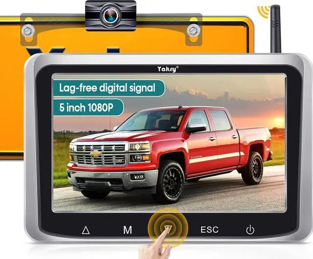 Main image of Wireless Backup Camera with 5-Inch HD Screen: 1080P Rear View Camera, Waterproof Night Vision, Easy Install for Cars, Trucks, RVs & Trailers - Clear Parking Assist System