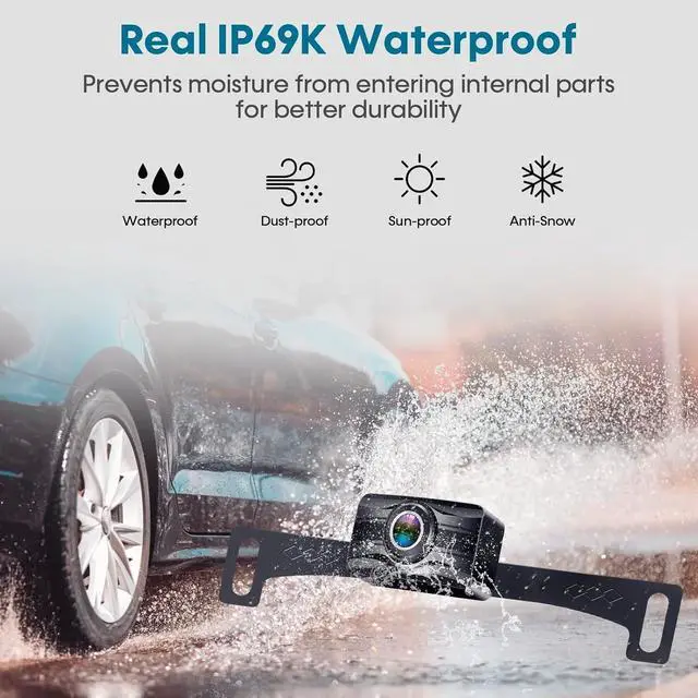 Alt view image 7 of 7 - Wireless Backup Camera with 5-Inch HD Screen: 1080P Rear View Camera, Waterproof Night Vision, Easy Install for Cars, Trucks, RVs & Trailers - Clear Parking Assist System