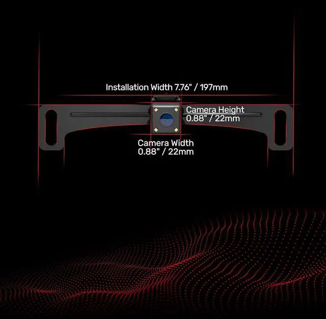 Alt view image 5 of 7 - BOSS Audio Systems ELPC40B Backup Car Truck Rearview Reverse Camera - License Plate Mount, 170° Wide Angle Rear View, Low Light Visibility Back Up Cam