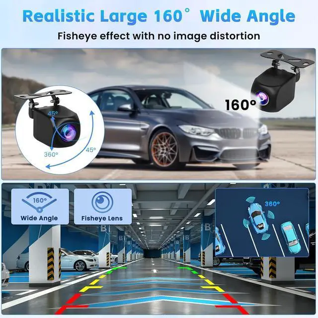 Alt view image 4 of 7 - for Portable Car Radio Stereo Upgrade AHD 1080P Backup Camera, 4 Pin Camera for Car Stereo 2.5mm Jack Backup Camera 2.5mm Jack Dash Cam Reverse Camera Cable,23 Ft 4 Pin to 2.5mm Male Plug