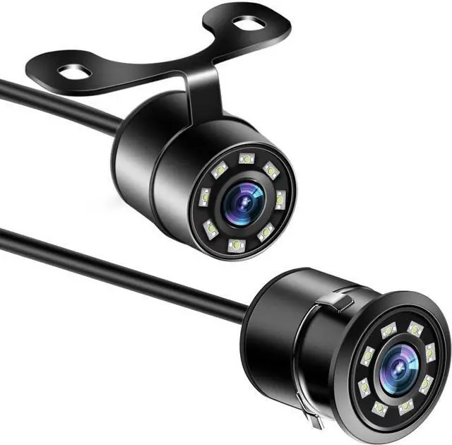 Main image of Backup Camera for Car, HD 8 LED Lights Infrared Night Vision, IP69K Waterproof Back Up Camera 140 Wide View Angle Rear View Camera Universal for Truck SUV RV Van Travel Trailer