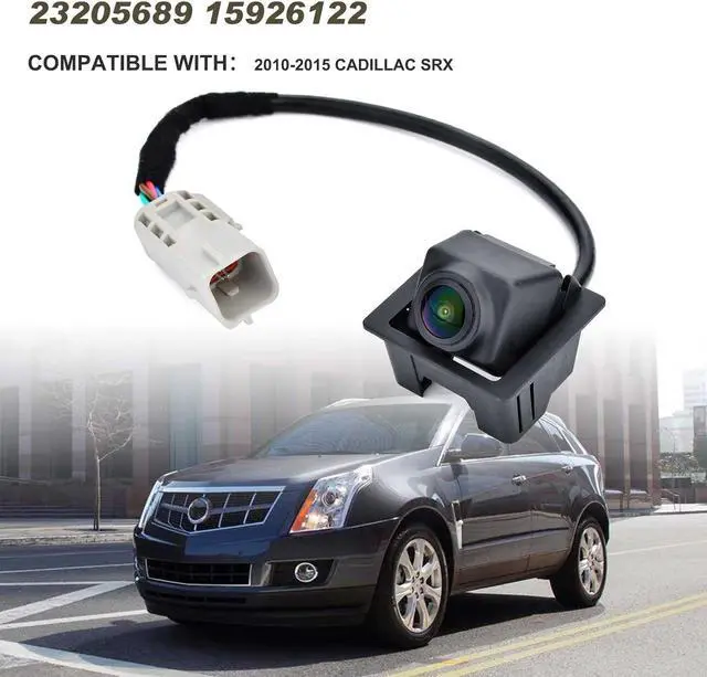 Alt view image 2 of 6 - Rear View Backup Camera Compatible with Cadillac SRX 2010 2011 2012 2013 2014 2015 Park Assist Camera Replaces# 23205689 15926122 20910350 22915398