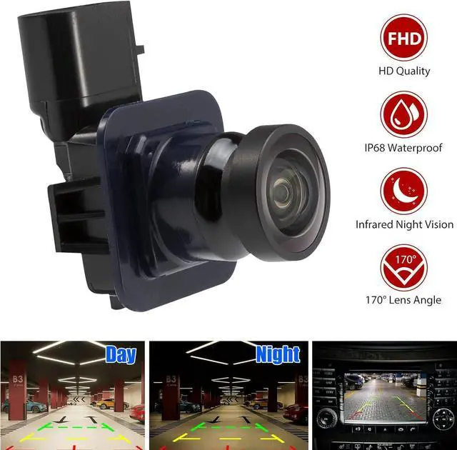 Alt view image 4 of 7 - Rear View Backup Camera fits Edge 2011 2012 2013 2014, MKX 2011-2013, Safety Parking Assist Camera, Replaces# FL1T-19G490-AC BT4Z-19G490-B