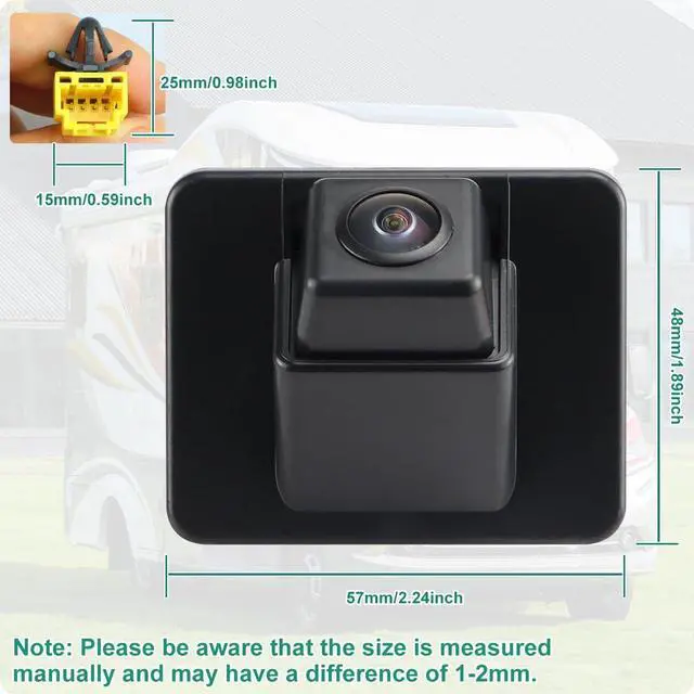 Alt view image 5 of 6 - 95760-2T101 Backup Camera Rear View Safety Parking Assist for Kia Optima Hybrid 2011-2013, Replace OE# 95760-2T001 by GreenYi