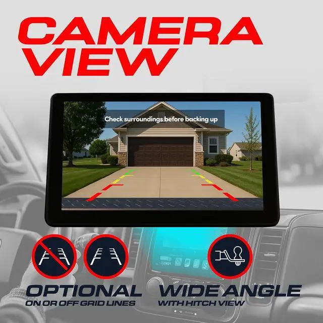 Alt view image 5 of 7 - Master Tailgaters Black Tailgate Handle with Backup Camera Replacement for Nissan Frontier (2013-2016) | IP68 Waterproof | Parking Grid Lines Available | Easy to Install