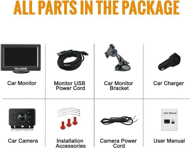 Alt view image 5 of 6 - Wireless Backup Camera Systems WM1 high Definition 1080P Night Vision 4.3inches Monitor Wireless Rear View Camera for Cars sedans s-u-vs Pickups Vans