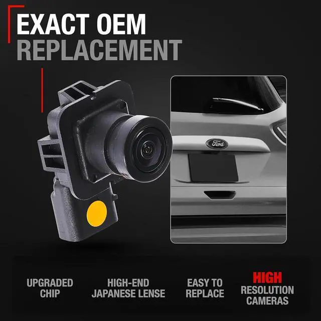 Alt view image 2 of 6 - Rear View Backup Camera - Compatible with 2014-2016 Ford Escape - Reverse Park Assist Camera - OEM EJ5Z-19G490-A, 590-419, FO1960165
